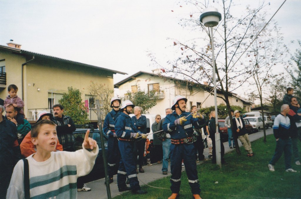 Sektorska vaja v Mengšu - Levčeva ulica
